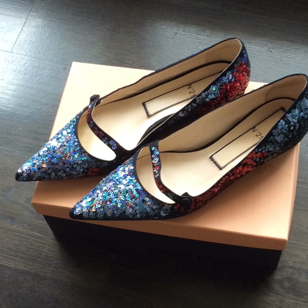 No. 21 Sequin ballet flats size 39